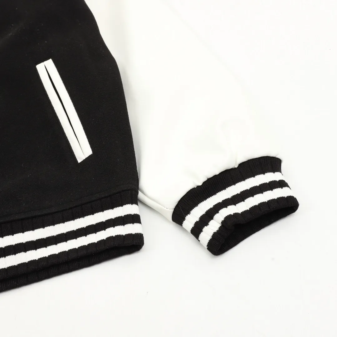 P600 RALPH LAUREN/Ralph Lauren horse logo embroidered patchwork baseball jacket jacket Warm reminder: It is recommended to hand wash or dry clean! ! Size：XS-L